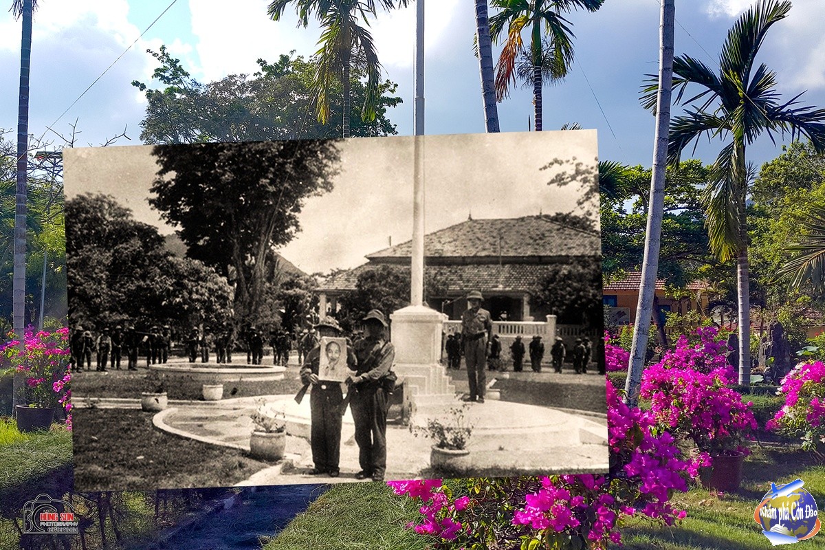 Mít tinh mừng giải phóng trước Dinh tỉnh trưởng Côn Sơn, ngày 4/4/1975. Nơi đây có tới 53 đời chúa đảo trong suốt 113 năm địa ngục trần gian. Hiện nay di tích Dinh Chúa Đảo là một trong những điểm tham quan thu hút du khách đến để tìm hiểu về lịch sử Côn Đảo.